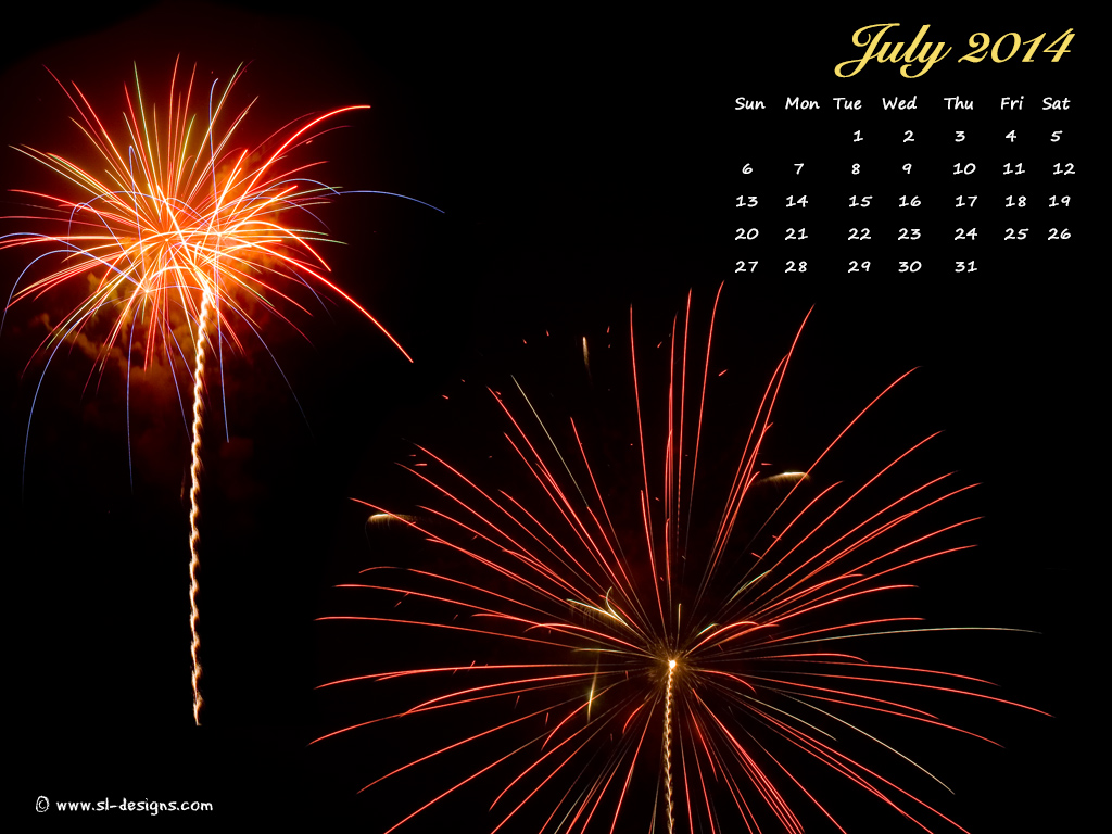 July calendar wallpaper