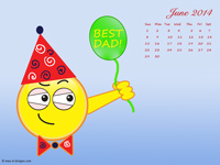 June Calendar- father's day