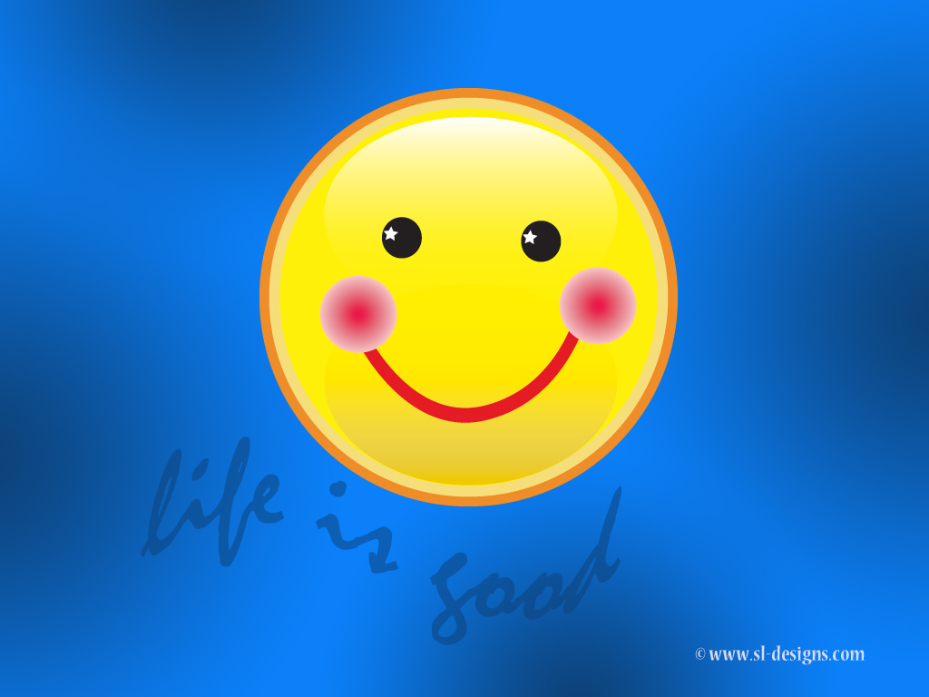 life is good- smiley face
