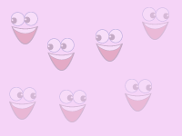 smiley on pink