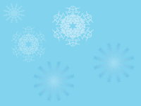 blue snowflakes background