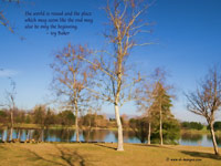 life quote: The world is round and the place which may seem like the end may also be only the beginning. - Ivy Baker