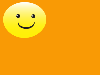 smiley- animated background on orange