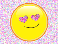 animated smiley on pink