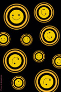 rolling smiley- phone wallpaper